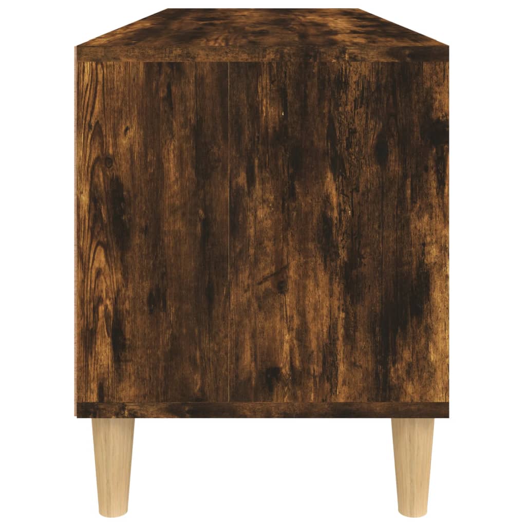 Meuble TV Bas Effet Chêne Fumé - 100 cm-Mon Meuble TV-100 cm-1-34.5 cm-7