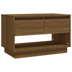 Meuble TV Bas Effet Chêne Marron - 70 cm-Mon Meuble TV-Chêne marron-1