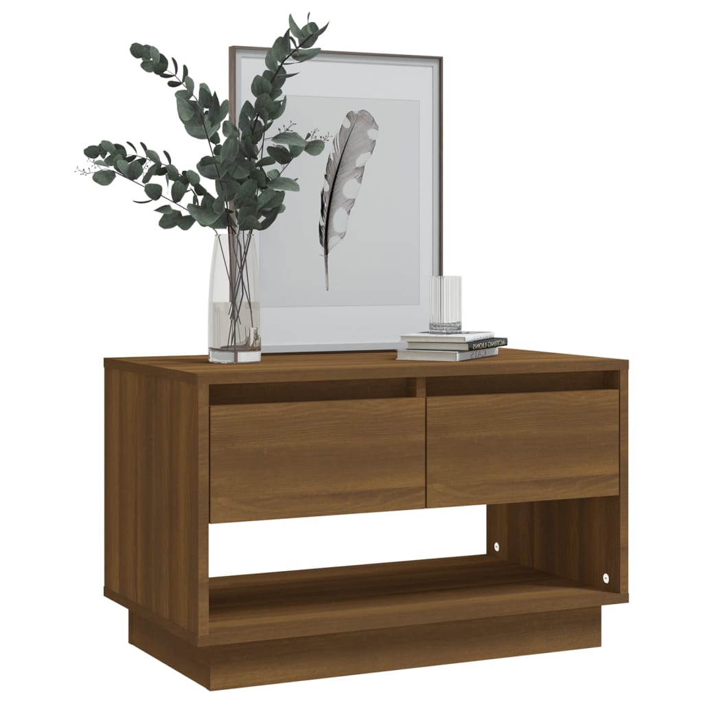 Meuble TV Bas Effet Chêne Marron - 70 cm-Mon Meuble TV-Chêne marron-4