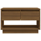 Meuble TV Bas Effet Chêne Marron - 70 cm-Mon Meuble TV-Chêne marron-5