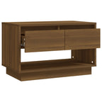 Meuble TV Bas Effet Chêne Marron - 70 cm-Mon Meuble TV-Chêne marron-8