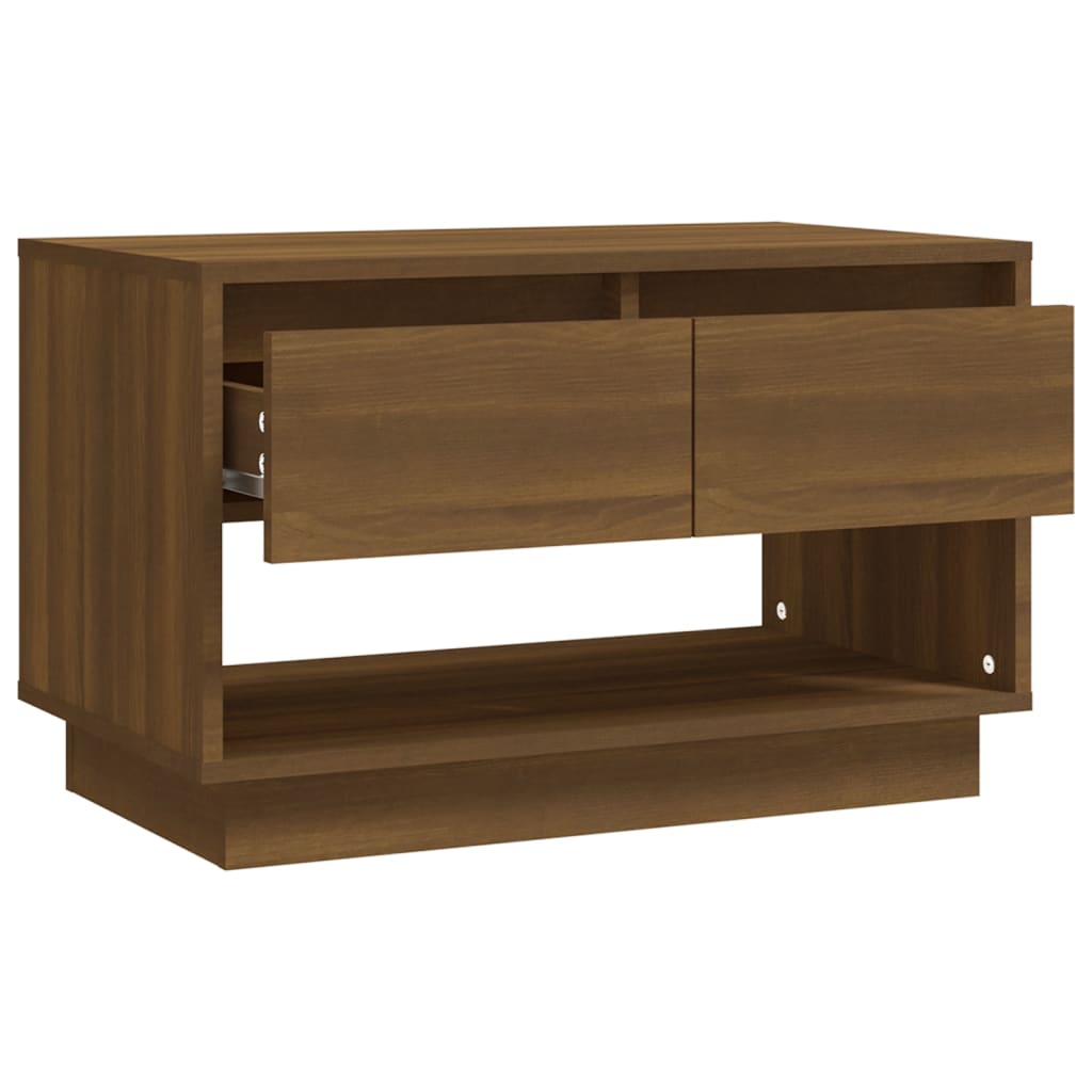 Meuble TV Bas Effet Chêne Marron - 70 cm-Mon Meuble TV-Chêne marron-8