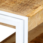 Meuble TV Bas en Bois et Métal Blanc - 90 cm-Mon Meuble TV-4