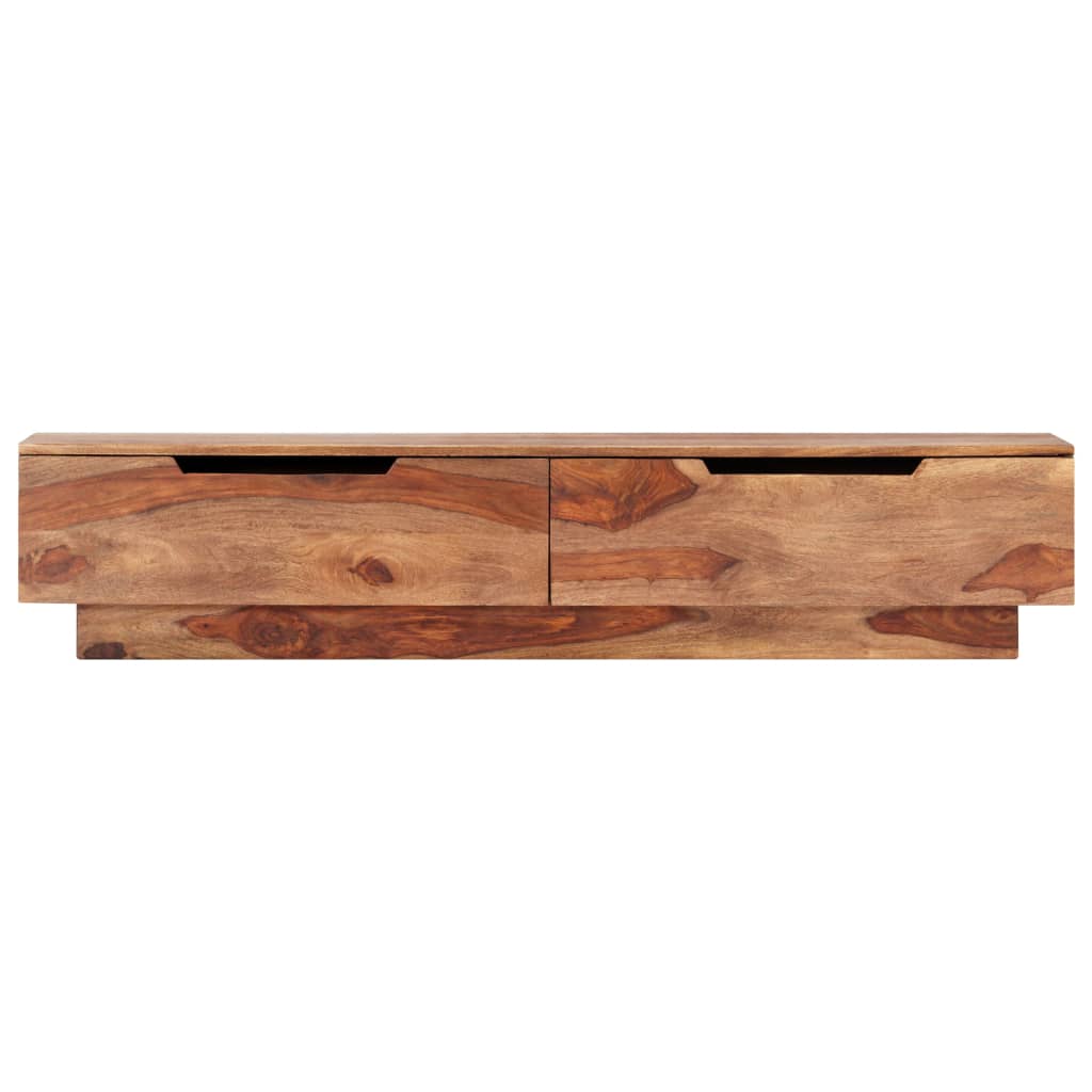 Meuble TV Bas en Bois Massif - 145 cm-Mon Meuble TV-2