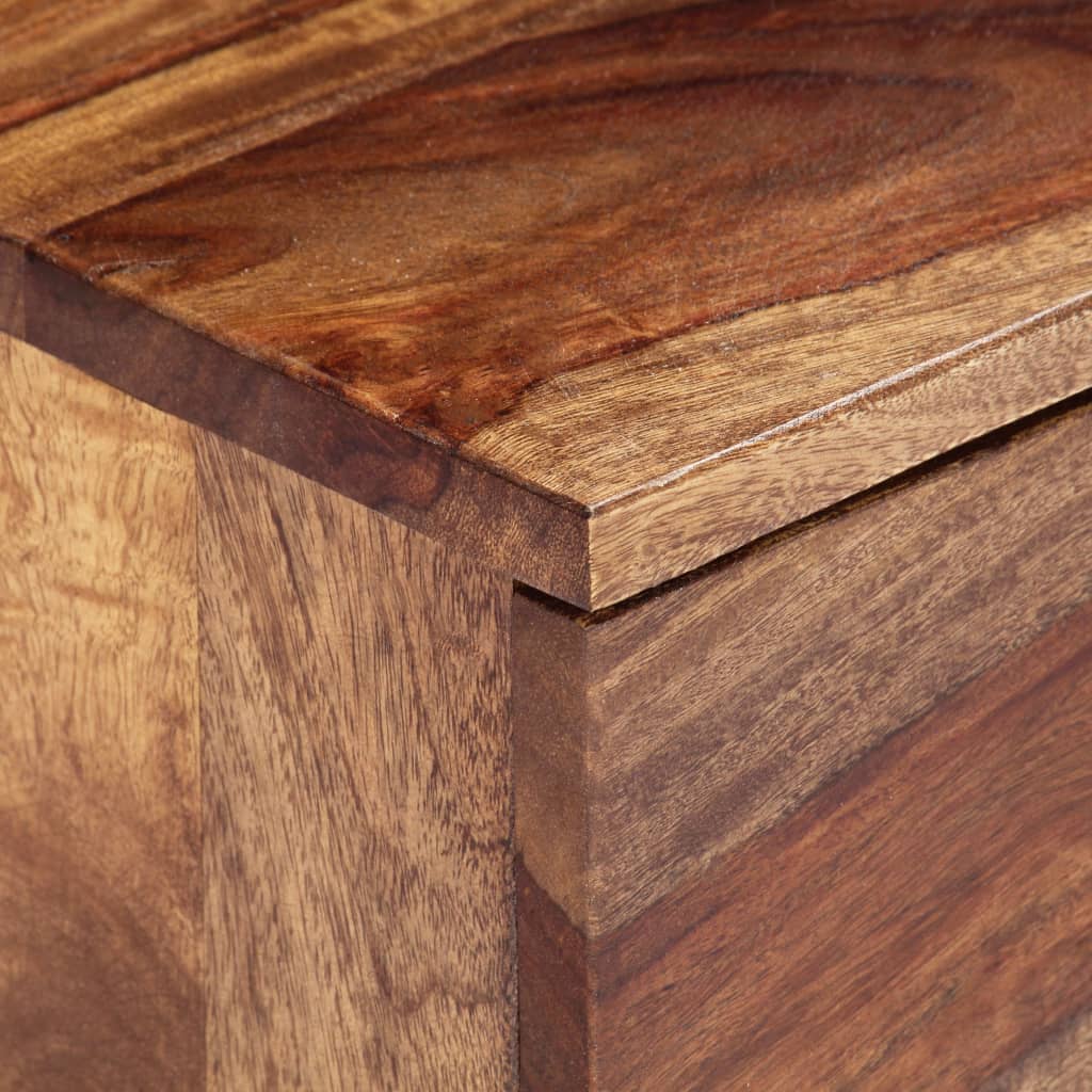 Meuble TV Bas en Bois Massif - 145 cm-Mon Meuble TV-4