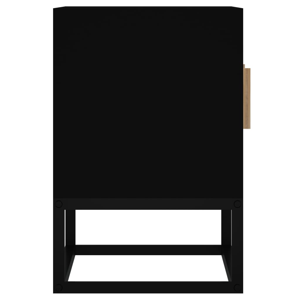 Meuble TV Bas en Bois Naturel et Noir - 105 cm-Mon Meuble TV-Marron-1-5