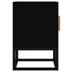 Meuble TV Bas en Bois Naturel et Noir - 105 cm-Mon Meuble TV-Marron-1-5
