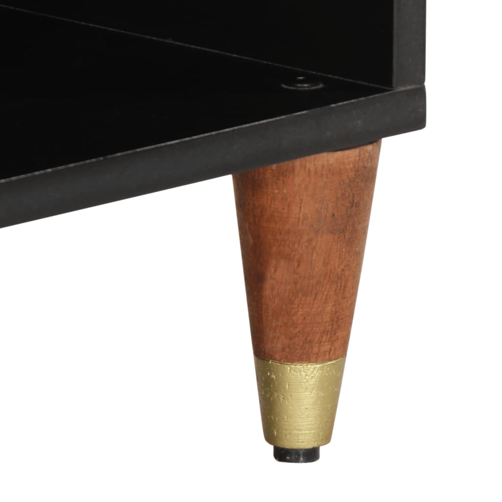 Meuble TV Bas en Manguier Massif - 80 cm-Mon Meuble TV-marron miel-1-10
