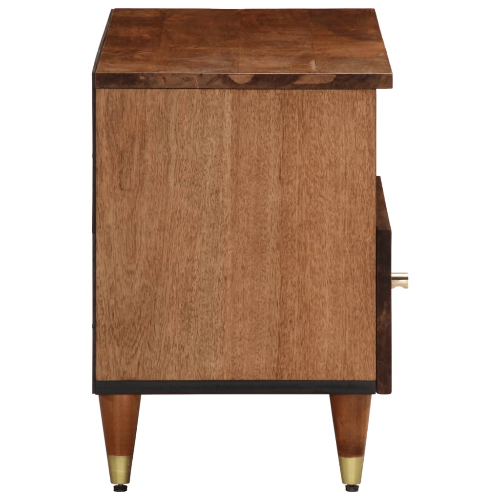 Meuble TV Bas en Manguier Massif - 80 cm-Mon Meuble TV-marron miel-1-4