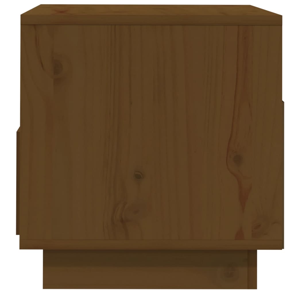 Meuble TV Bas en Pin Massif Miel - 60 cm-Mon Meuble TV-Marron miel-6