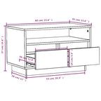 Meuble TV Bas en Pin Massif Miel - 60 cm-Mon Meuble TV-Marron miel-9