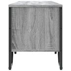 Meuble TV Bas Gris Clair Effet Bois - 180 cm-Mon Meuble TV-Chêne fumé-1-5