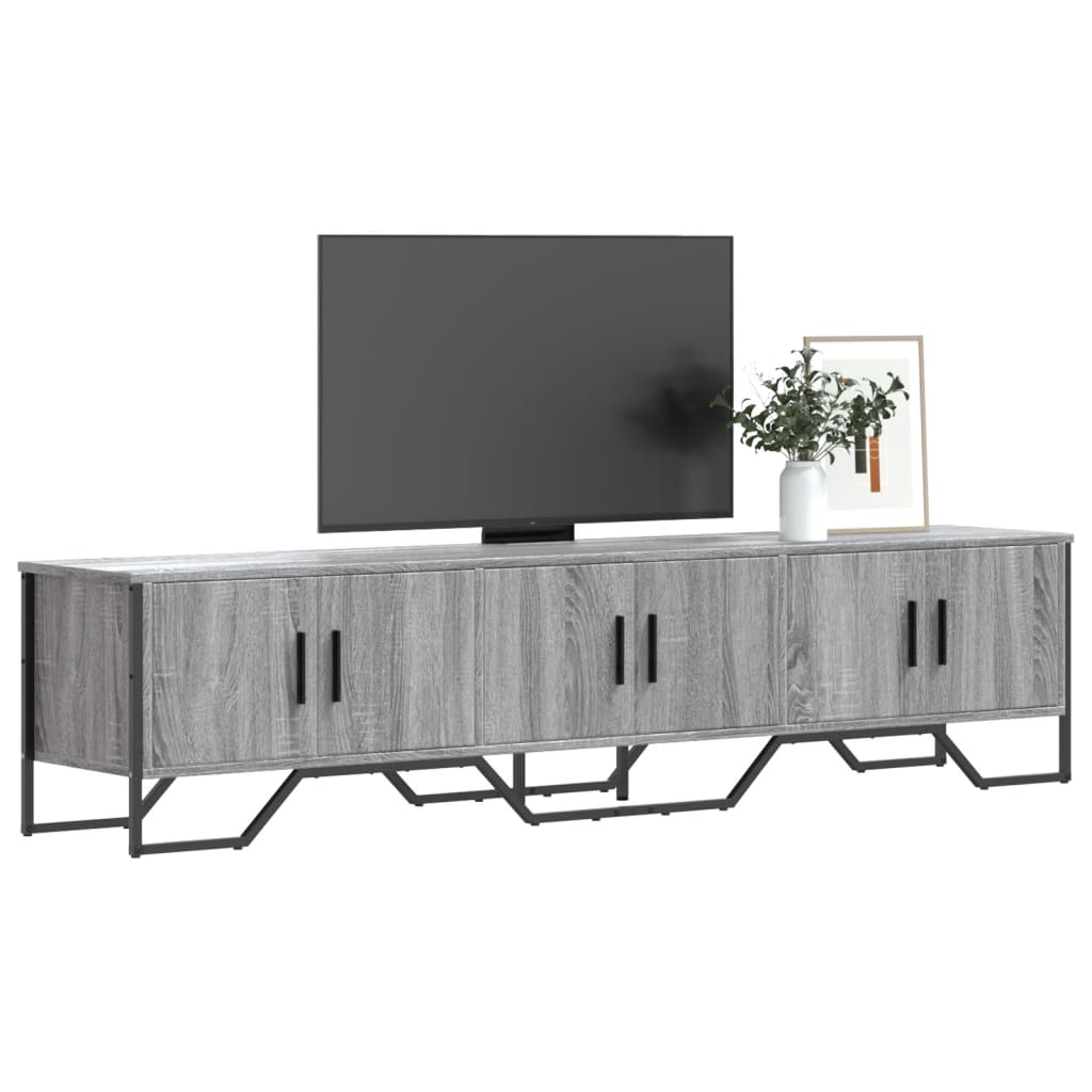 Meuble TV Bas Gris Clair Effet Bois - 180 cm-Mon Meuble TV-Sonoma gris-1-1