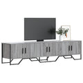Meuble TV Bas Gris Clair Effet Bois - 180 cm-Mon Meuble TV-Sonoma gris-1-1