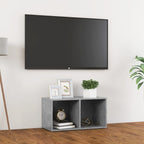 Meuble TV Bas Gris Effet Béton - 72 cm-Mon Meuble TV-36.5 cm-72 cm-1-1