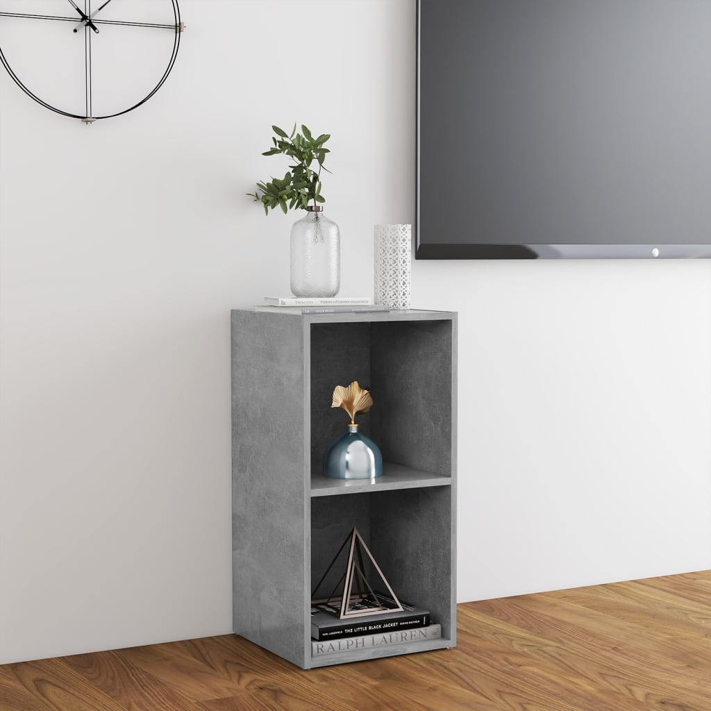 Meuble TV Bas Gris Effet Béton - 72 cm-Mon Meuble TV-36.5 cm-72 cm-1-4