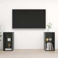 Meuble TV Bas Gris Foncé - 2 Pièces-Mon Meuble TV-2