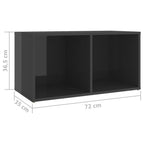 Meuble TV Bas Gris Foncé - 2 Pièces-Mon Meuble TV-9