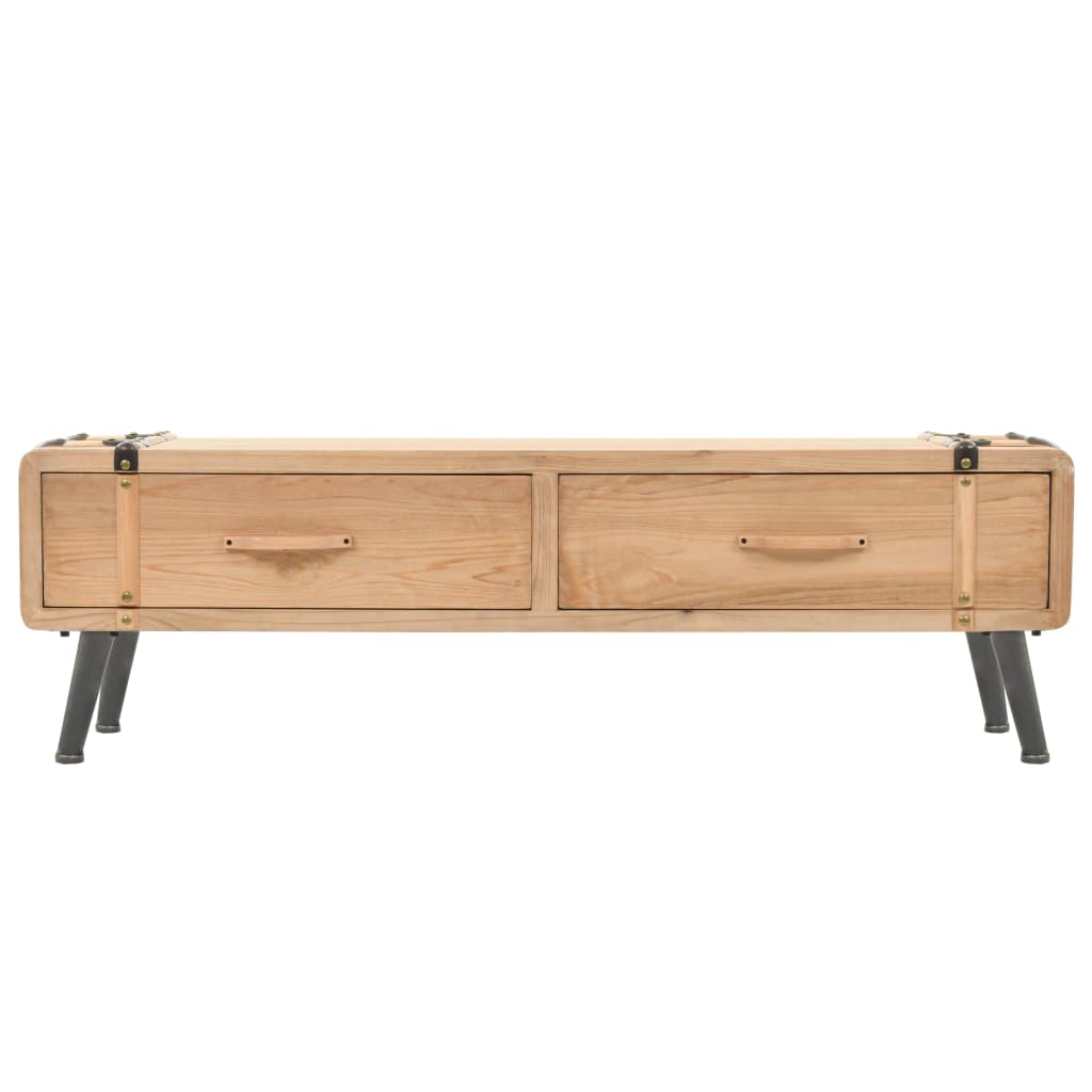 Meuble TV Bas Industriel en Sapin Massif - 120 cm-Mon Meuble TV-110 cm-1-2