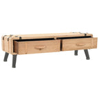 Meuble TV Bas Industriel en Sapin Massif - 120 cm-Mon Meuble TV-110 cm-1-3