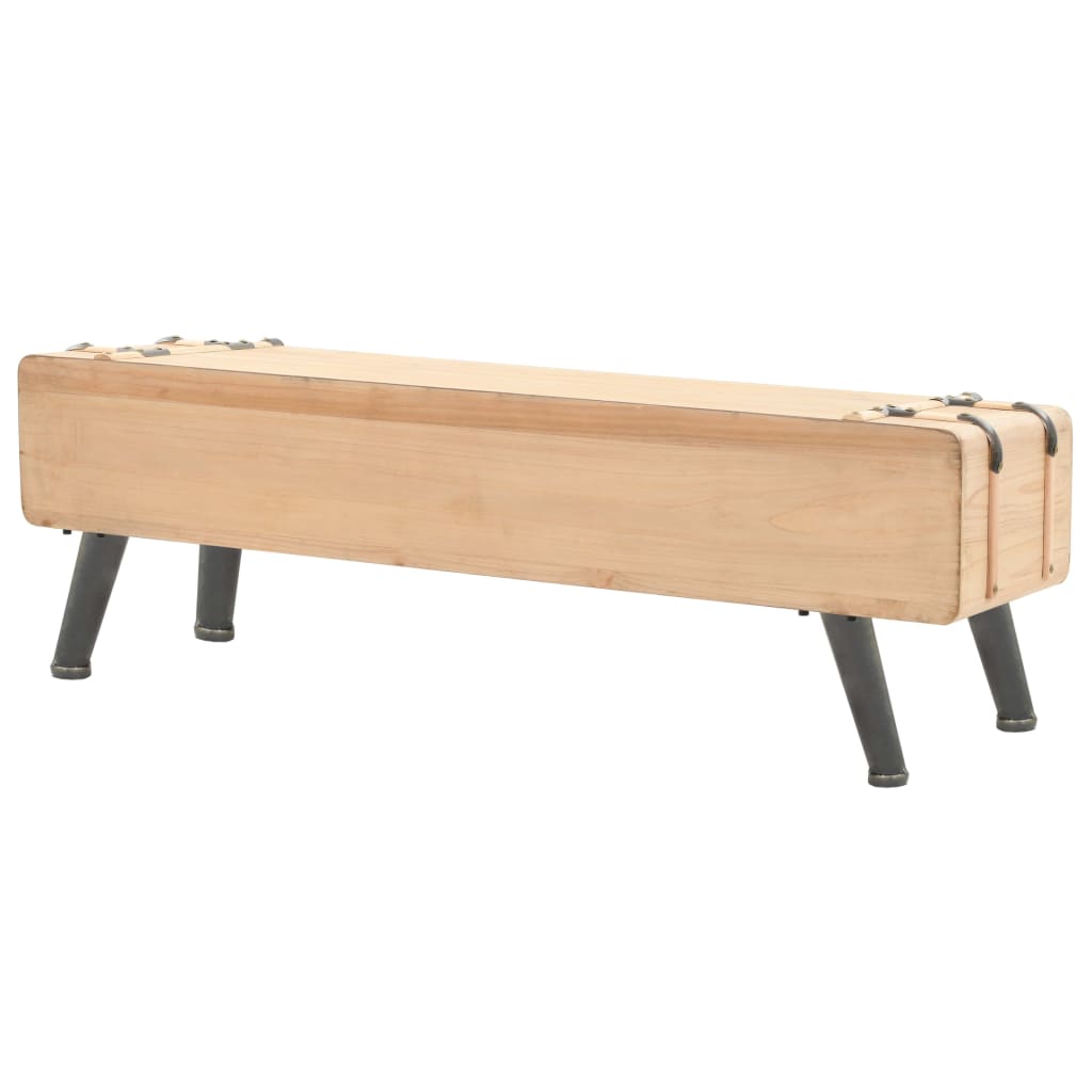 Meuble TV Bas Industriel en Sapin Massif - 120 cm-Mon Meuble TV-110 cm-1-4