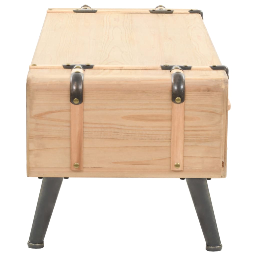 Meuble TV Bas Industriel en Sapin Massif - 120 cm-Mon Meuble TV-110 cm-1-5