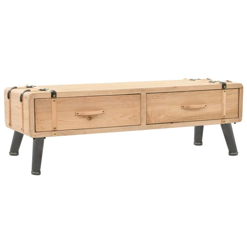 Meuble TV Bas Industriel en Sapin Massif - 120 cm-Mon Meuble TV-120 cm-1-1