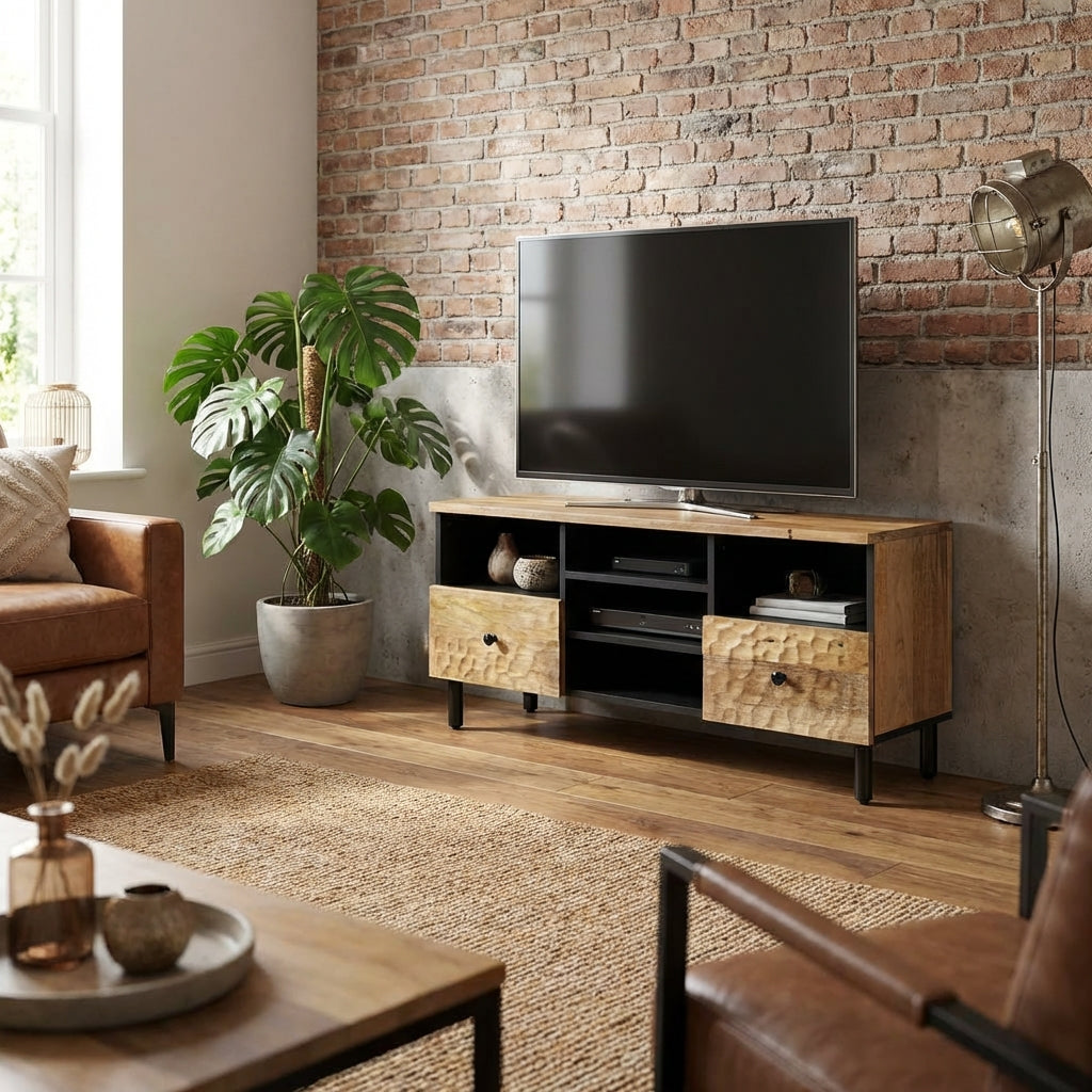 meuble-tv-bas-marron-en-manguier-massif-100-cm-decor