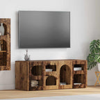 Meuble TV Bas Moderne en Chêne Artisanal - 100 cm-Mon Meuble TV-Bois ancien-18