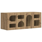 Meuble TV Bas Moderne en Chêne Artisanal - 100 cm-Mon Meuble TV-Chêne artisanal-1