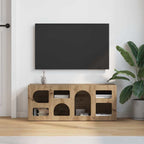 Meuble TV Bas Moderne en Chêne Artisanal - 100 cm-Mon Meuble TV-Chêne artisanal-4