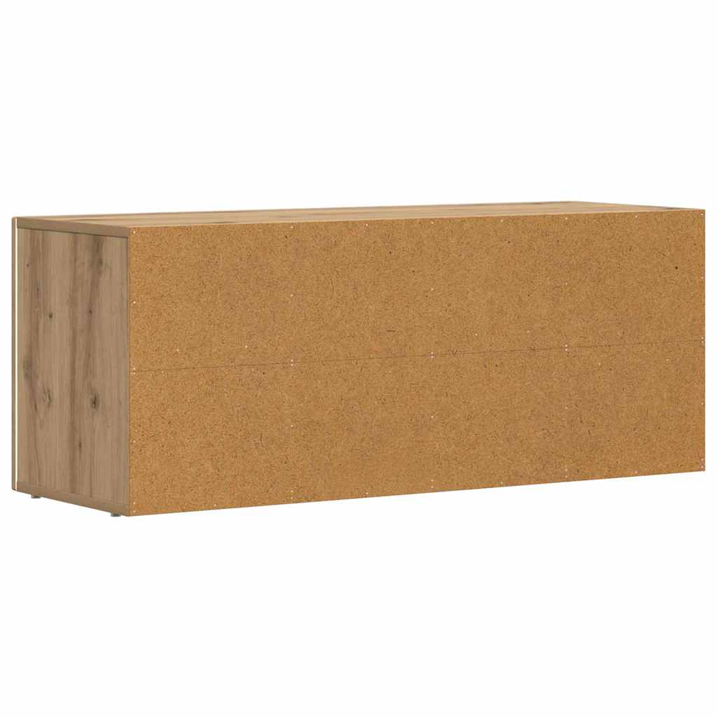 Meuble TV Bas Moderne en Chêne Artisanal - 100 cm-Mon Meuble TV-Chêne artisanal-7
