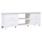 Meuble TV Bas Noir en Paulownia - 108 cm-Mon Meuble TV-Blanc-1-9