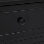Meuble TV Bas Noir en Paulownia - 108 cm-Mon Meuble TV-Noir-1-5