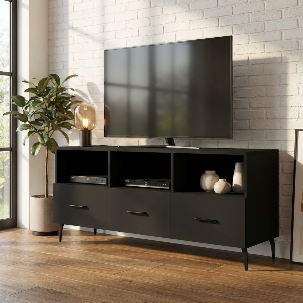 meuble-tv-bas-noir-mat-et-metal-102-cm-decor