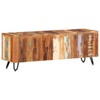 Meuble TV Bas Vintage en Bois de Récupération - 110 cm-Mon Meuble TV-8