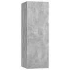 Meuble TV Bibliothèque en Bois Gris Béton - 5 Pièces-Mon Meuble TV-Gris béton-60 cm-5