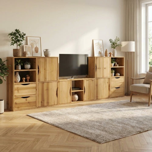 meuble-tv-bibliotheque-en-bois-massif-de-pin-5-pieces-decor