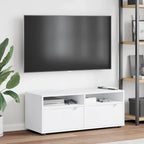 Meuble TV Blanc - 100 cm de Longueur-Mon Meuble TV-Blanc-4