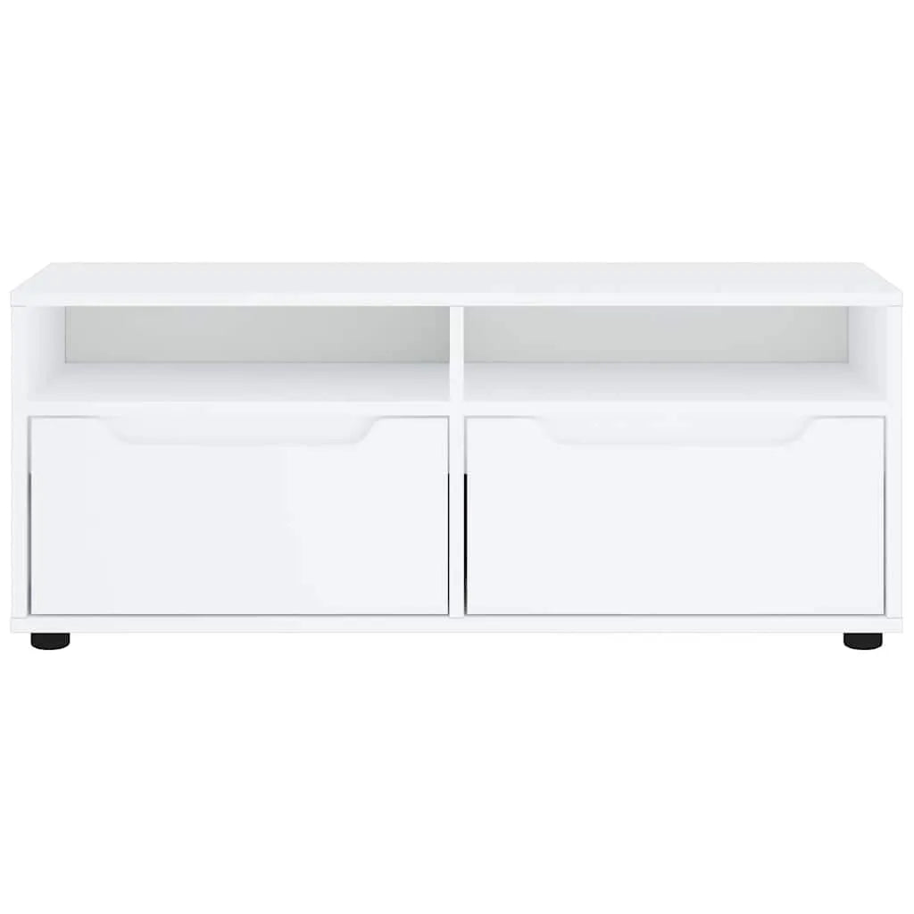 Meuble TV Blanc - 100 cm de Longueur-Mon Meuble TV-Blanc-5