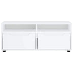 Meuble TV Blanc - 100 cm de Longueur-Mon Meuble TV-Blanc-5