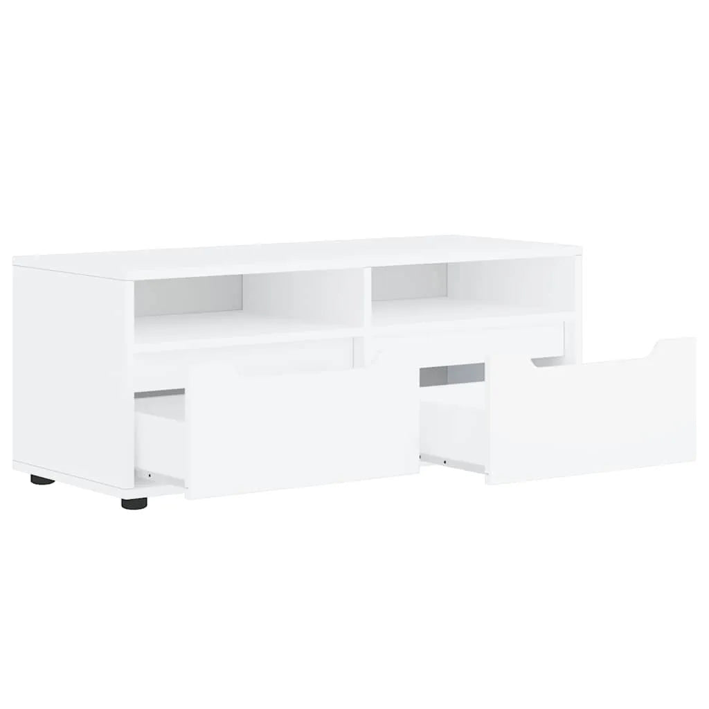 Meuble TV Blanc - 100 cm de Longueur-Mon Meuble TV-Blanc-6