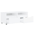 Meuble TV Blanc - 100 cm de Longueur-Mon Meuble TV-Blanc-6