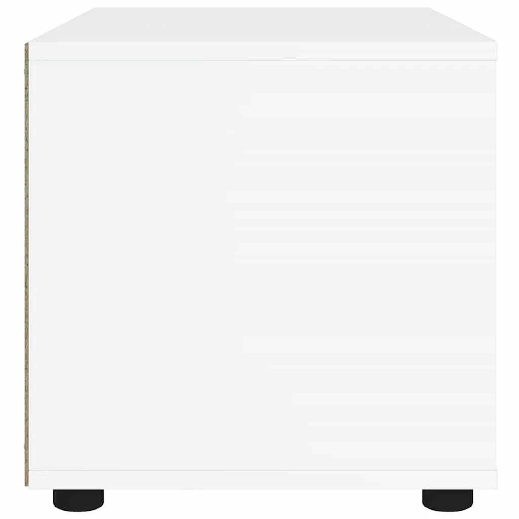 Meuble TV Blanc - 100 cm de Longueur-Mon Meuble TV-Blanc-7