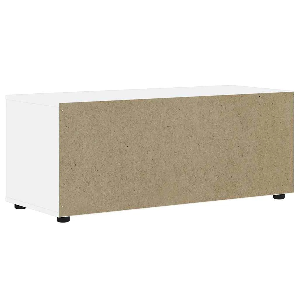 Meuble TV Blanc - 100 cm de Longueur-Mon Meuble TV-Blanc-8