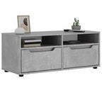 Meuble TV Blanc - 100 cm de Longueur-Mon Meuble TV-Gris béton-14