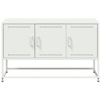 Meuble TV Blanc avec Rangement en Acier - 100,5 cm-Mon Meuble TV-Anthracite-1-6