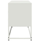 Meuble TV Blanc avec Rangement en Acier - 100,5 cm-Mon Meuble TV-Anthracite-1-7