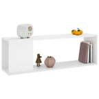 Meuble TV Blanc Brillant Design - 100 cm-Mon Meuble TV-1-100 x 24 x 32 cm-6