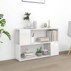 Meuble TV Blanc Brillant Design - 100 cm-Mon Meuble TV-1-100 x 24 x 63 cm-9